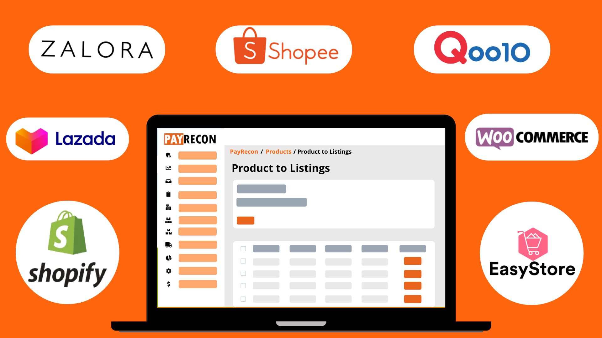 payrecon multichannel e-commerce webstores sync