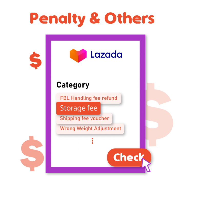 Check Lazada marketplace charges
