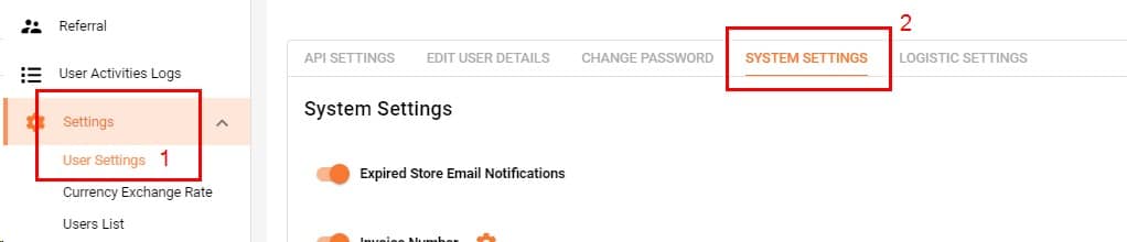 System Settings